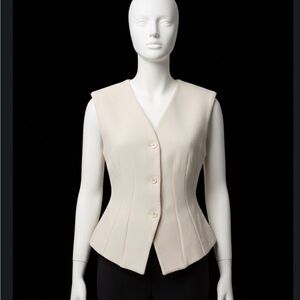 Zara Cream Sleeveless Top